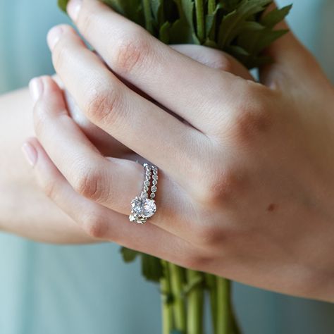 Meet your new obsession: our oval diamond ring with dual bands! Wear your love proudly with this exceptional design. 😍⁠
.⁠
.⁠
.⁠
#diamondring #engagementring #diamondrings #weddingrings #bridetobe #fiance #weddings #rings #engaged #diamonds #celebratinglove #artcarved #charlotte #malakjewelers Weddings Rings, Oval Diamond Ring, New Obsession, Art Carved, Dual Band, Oval Diamond, Diamond Rings, Diamond Ring, Wedding Rings