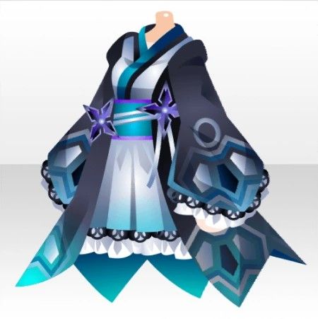 Dark Ninja Haori Coat & Dress ver.A blue Blue Haori, Dark Ninja, Japanese Ninja, Ninja Shadow, Kimono Outfits, Blue Png, Ninja Girl, Art Outfit, Dark Blue Dress