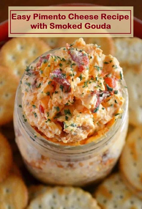 Smoked Gouda Appetizers, Easy Pimento Cheese Recipe, Easy Pimento Cheese, Pimento Cheese Recipe Easy, Pimento Cheese Recipe, Pimento Cheese Recipes, Smoked Gouda, Pimento Cheese, Baked Potatoes