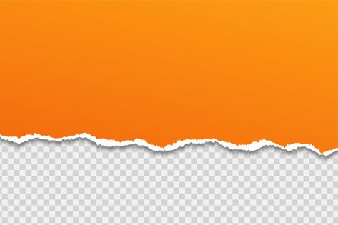 Tear paper or edge on a transparent back... | Premium Vector #Freepik #vector #background #banner #frame #card Orange Paper Texture, Banner Frame, Png Images For Editing, Black Texture Background, Color Bordo, Glowing Background, Logo Design Tutorial, Photo Album Design, Fashion Banner