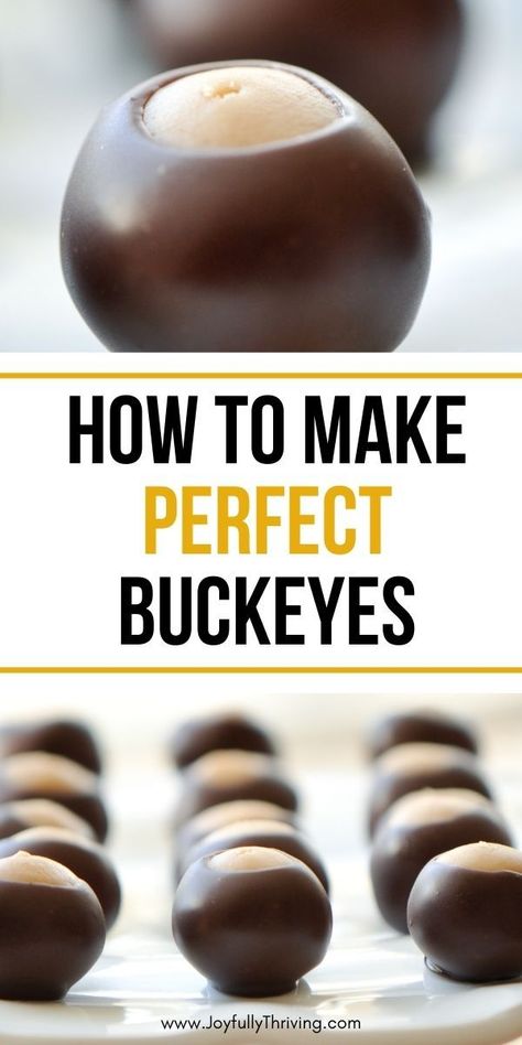 Best Buckeyes Recipe, Buckeye Recipe, Buckeyes Recipe, Healthy Keto Recipes, Peanut Butter Balls Recipe, Keto Dishes, Candy Recipes Homemade, Christmas Candy Recipes, Peanut Butter Balls