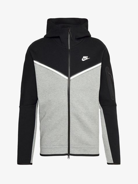 NIKE Felpa con cappuccio Sportswear Tech Fleece uomo grigia Faraone. Nike Tech Jacket, Nike Clothes Mens, Nike Sportswear Tech Fleece, Hype Clothing, Nike Sweats, Nike Zip Up, Philippe Model, Nike Tech Fleece, Nike Sweater