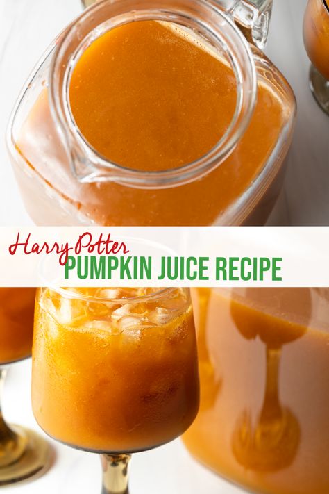 Pumpkin Juice Recipe, Harry Potter Feast, Harry Potter Drinks, Harry Potter Snacks, Harry Potter Parties Food, Harry Potter Pumpkin, Harry Potter Movie Night, Chili Cookoff, Pumpkin Drinks