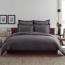 image of Real Simple® Clip N Zip Reversible Duvet Cover in Charcoal Navy Duvet Covers, Navy Duvet, Dorm Room Bedding, Contemporary Duvet Covers, Blue Duvet, Bedroom Red, Reversible Duvet Covers, Bedspread Set, Duvet Bedding Sets