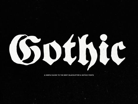 A Simple Guide to The Best Blackletter & Gothic Fonts - YouWorkForThem Blog Gothic Graphic Design, Gothic Text, Disney Font Free, Gothic Lettering, Font Creator, Font Guide, Web Fonts, Gothic Fonts, Popular Fonts