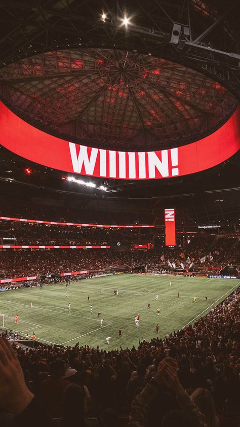 Nothing better than being home #wallpaper #mercedesbenzstadium Atlanta United Wallpaper, Win Wallpaper, Energy Architecture, Stadium Wallpaper, Ford Mustang Wallpaper, Arena Football, Mustang Wallpaper, Atlanta United Fc, Mls Soccer