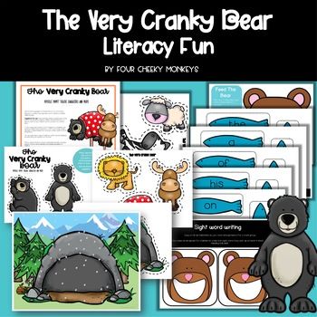 Very Cranky Bear Activities, The Very Cranky Bear Activities, The Very Cranky Bear, Bear Activities, Book Play, Bear Ideas, Early Childhood Teacher, Kids Library, Library Programs