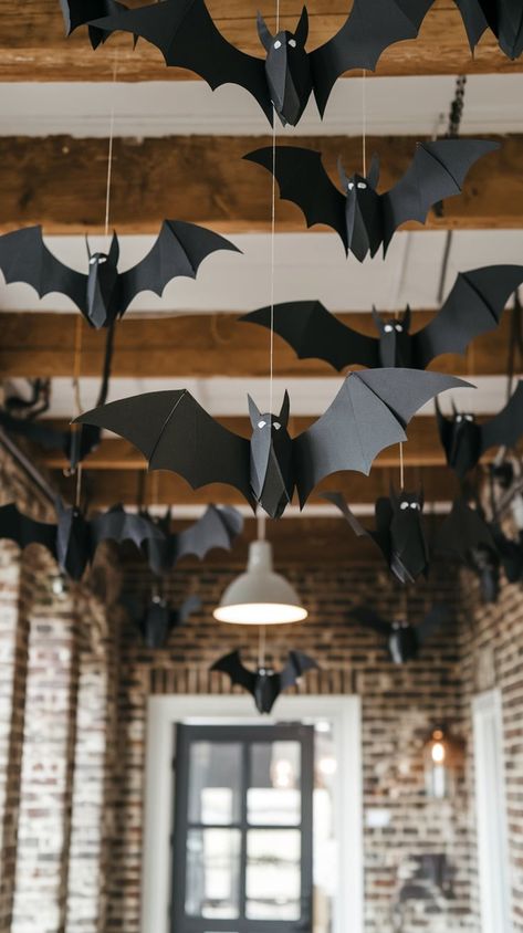 Transform your space with these easy-to-make paper bats that are perfect for any Halloween celebration. Whether you're hanging them from the ceiling or taping them to your walls, these simple decorations add a spooky vibe without breaking the bank. Great for last-minute Halloween parties!
#HalloweenDecorations #DIYPaperBats #HalloweenCrafts #EasyHalloweenDecor #SpookyVibes Diy Paper Bats, Easy Diy Halloween Crafts, Creepy Candle, Crafts For All Ages, Paper Bats, Creepy Candles, Diy Halloween Crafts, Spooky Diy, Simple Decorations