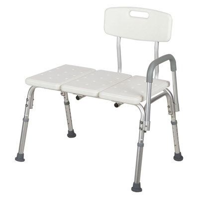 Warm Prompt:Please confirm the size before purchasing, our product Dimensions: (26.37 x 16.14 x 36.22)" / (67 x 41 x 92)cm (L x W x H)Features:Shower chair allows individuals i.e. anyone or seniors or those with limited mobility or injury to sit during shower. Create a relaxing shower experienceIt offers super comfort with the backrest design, and you'll be able to adjust it to the height that best suits you.Tall or shortBlow-moulded plastic bath bench and backrest ensure maximum stability and a Elderly Products, Bench Height, Bath Bench, Transfer Bench, Bath Seats, Shower Seat, Shower Chair, Shower Bench, Bathroom Safety