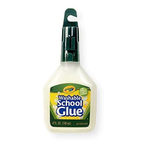 Crayola School Glue has a washable, no-run formula. The 4-oz. bottle features a "no clog" tip. This glue stays where you put it! But, if you do happen to put it in the wrong place, dried glue cleans up easily with soap and water. Crayola School Glue is safe and nontoxic. Recommended for ages 3 and up. Size: 1. Office Tape, Slimes Supplies, School Supplies Shopping, School Glue, How To Make Slime, White Glue, Old Bottles, Glue Sticks, Adhesive Glue