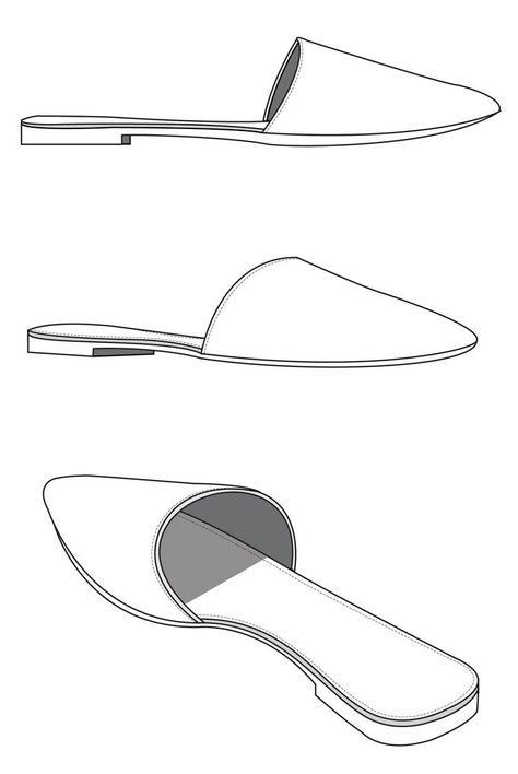 How To Draw Heels, Shoe Drawings, Technical Flats, Fashion Illustration Shoes, Shoes Clipart, Sneakers Sketch, Shoe Sketches, Fashion Design Sketchbook, Flat Sketches