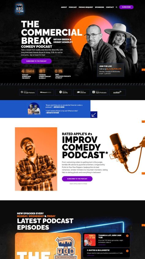 Music Website Design Inspiration, Podcast Landing Page, Podcast Website Design Inspiration, Podcast Website Design, Website Design Landing Page, Musician Website, Podcast Design, Podcast Website, Video Cover