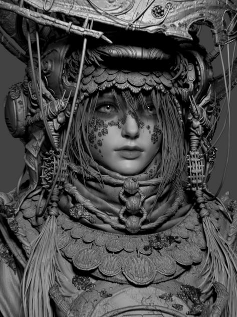 ArtStation - shaman, ikdm llllll Zbrush Environment, Zbrush Alpha, Zbrush Anatomy, Zbrush Hair, Zbrush Tips, 3d Art Sculpture, Zbrush Models, 3d Reference, Zbrush Character