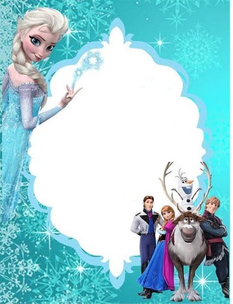 Invitacion Frozen 133 Disney Frozen Invitations, Elsa Birthday Invitations, Frozen Party Invitations, Frozen Background, Frozen Birthday Party Invites, Disney Frames, Frozen Invitations, Frozen Birthday Theme, Frozen Birthday Invitations