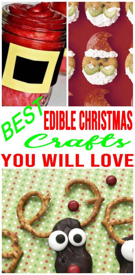 Edible Christmas Crafts For Kids Christmas Edible Crafts, Edible Christmas Crafts For Kids, Edible Christmas Crafts, Candy Reindeer, Christmas Candy Crafts, Christmas Food Crafts, Holiday Food Crafts, Marshmallow Crafts, Christmas Crafts Easy