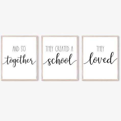 Teachers Lounge Decor, Teachers Lounge Makeover, Homeschool Wall Art, Homeschool Wall, Decor Dining Room Wall, Homeschool Room Decor, Homeschool Room Design, Preschool Director, Homeschool Room Organization