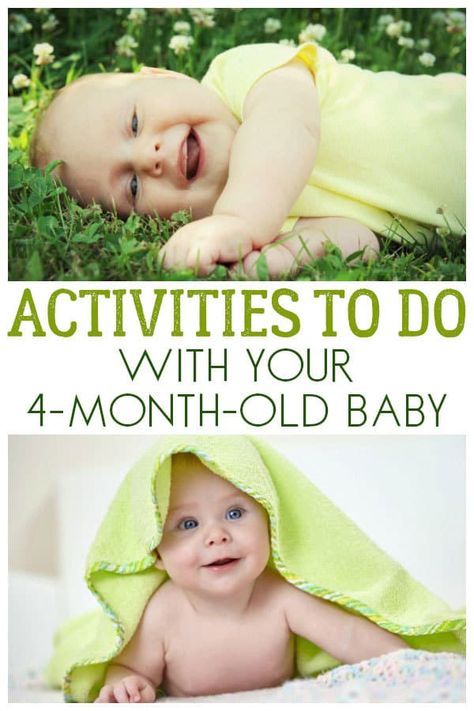 Have fun with your 4-month-old with these simple activities and things to do that help support their development and meet the coming milestones. Activities 4 Month Old, 4 Month Baby Activities, 4 Month Old Baby Activities, Baby Development Activities, 5 Month Old Baby, 4 Month Old Baby, 4 Month Baby, Tummy Time Activities, Simple Activities