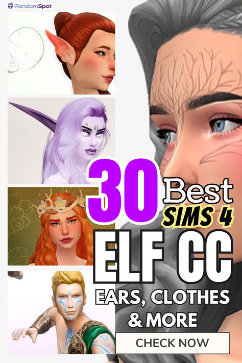 Need more elf-themed goodies in your TS4 gameplay? This list has all the maxis match CC you could need from elf ears to clothes to custom skin details. Sims 4 Elf Tattoos, Sims 4 Elf Ears Presets, Sims 4 Cc Elves, Sims4 Elf Ears, Sims 4 Cc Maxis Match Elf Ears, Sims 4 Cc Werewolf Clothes, Sims 4 Elf Cc Maxis Match, Sims Elf Cc, Sims 4 Cc Hair Purple