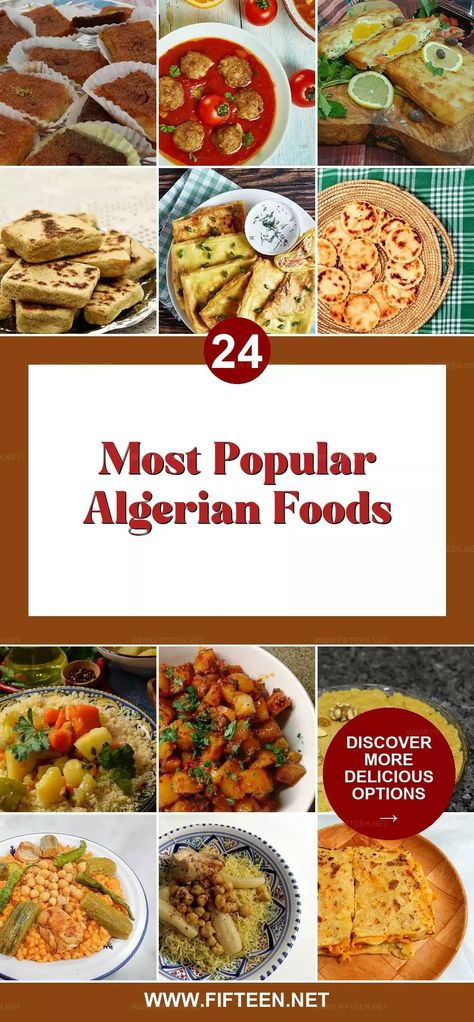 24 Popular Algerian Dishes: Traditional and Influential Dishes Algerian Food, Popular Side Dishes, Algerian Recipes, Food Garnishes, Red Sauce, Waiting For You, Soups And Stews, Vegetable Recipes, Main Course