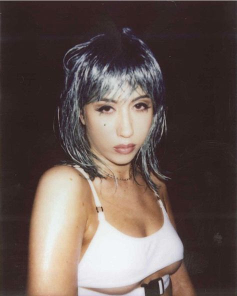 Kali Uchis, Blue Hair, A Woman, Hair, Blue, Black