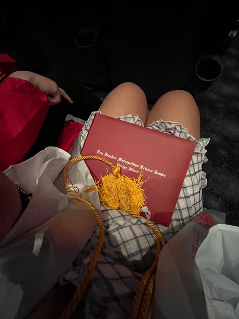 #fashion #aesthetic #graduation #senior #highschool #college #freshmancollege #red #whitegown #capandgown #whitecapandgown #checkereddress #cutedress #goldcord #graduationcord #graduationaesthetic Red Graduation Aesthetic, Graduation Cords Aesthetic, High School Graduation Aesthetic, White Cap And Gown, Red Graduation Cap, Senior Highschool, Graduation Cords, Graduation Aesthetic, Highschool Graduation