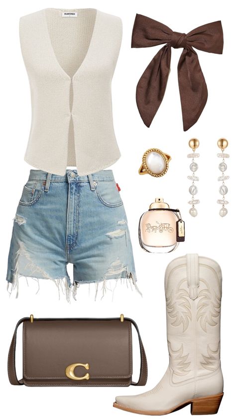 Stampede Outfit, Country Concert Outfit Ideas, Concert Outfit Ideas, Looks Country, Rodeo Outfits, Nashville Outfits, Western Style Outfits, Country Concert Outfit, Cowgirl Chic