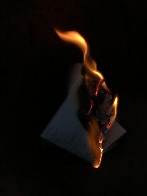 Letter Burning Aesthetic, Burned Love Letter, Letter On Fire Aesthetic, I Burn For You, Embers Aesthetic, Burning Letters Aesthetic, Burning Paper Aesthetic, Burning Aesthetic, Burning Letters