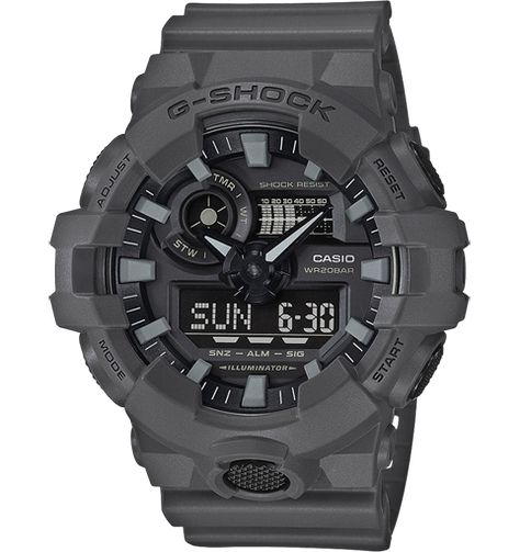 GA-700UC-8AER G Shock Men, Casio Vintage, Heart Rate Monitor Watch, Timex Watches, G Shock Watches, Baby G, Military Watches, 200m, Casio G Shock