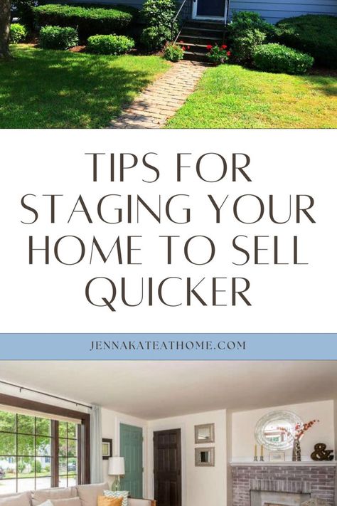 Want to know how to stage a house to sell on a budget? Discover tips for how to stage an old house to sell with these creative staging a house to sell ideas. Perfect for selling a property, these tips for staging your home to sell include easy home improvement projects that will help you sell your house fast. Stage A House To Sell, Stage Your Home To Sell, Staging A House To Sell, House For Sell, Easy Home Improvement Projects, Sell House Fast, Easy Home Improvement, Sell My House Fast, Home Staging Tips