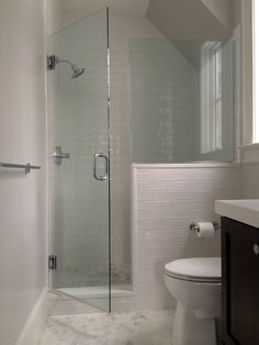 frameless shower glass with half wall panel installed with channels Half Wall Shower, Shower Remodel Diy, Bathroom Shower Doors, Small Shower Remodel, Small Shower, Shower Wall Panels, Glass Shower Enclosures, Small Showers, Bathroom Redesign