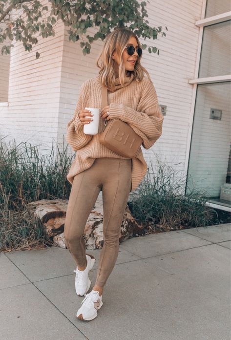 October Top 10 - Cella Jane Nude Leggings, Outfits Leggins, Tan Leggings, Free People Swim, Beige Leggings, Leather Leggings Outfit, Look Legging, Winter Pants Outfit, Black Faux Leather Leggings