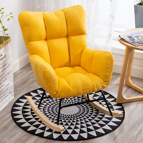 Armchairs Living Room Modern, Happy Office, Yellow Accent Chairs, Green Accent Chair, Grey Accent Chair, Scarlett Rose, Relaxing Chair, Single Sofa Chair, Grey Upholstery