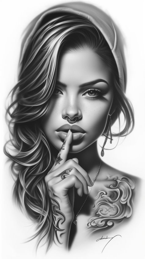 Woman’s Face Tattoo Design, Tattoo Of Woman Faces, Womens Face Tattoo Design, Woman’s Face Tattoo, Women Face Tattoo Design, Girl Face Tattoo Design, Woman Face Tattoo Design, Female Face Tattoo Design, Face Portrait Tattoo