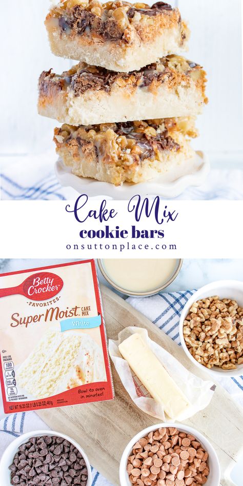 Raspberry Cake Mix Bars, Bar Cookies Made With Cake Mixes, Easy Cake Mix Cookie Bars, Bar Cookies 9x13 Easy, Cakemix Cookie, White Cake Mix Desserts, Cake Mix Bars, Cake Mix Cookie, Bars Dessert