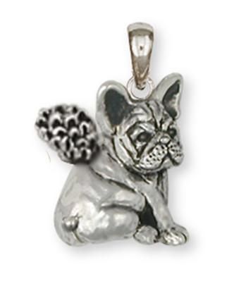 French Bulldog Angel Pendant Handmade Sterling Silver Dog Jewelry FR21A-P Silver Dog, Angel Jewelry, Angel Pendant, Dog Jewelry, Dog Charms, Hand Cast, Pendant Design, Handmade Sterling Silver, Jewelry Handmade