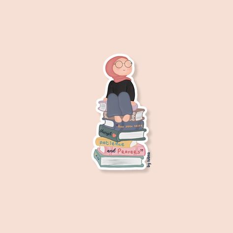 Faceless Islamic Hijabi on Books | Book Stack Hijabi | Cute Muslim Sticker | Islamic Laptop Sticker | Vinyl Sticker | Waterproof https://bylubna.etsy.com/listing/1716797433 Islamic Stickers, Sticker Design Inspiration, Islamic Cartoon, Wooden Accessories, Book Stack, Muslim Book, Stack Of Books, Girl Stickers, Sticker Vinyl