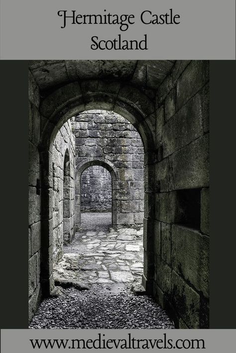 Hermitage Castle, isolated and beautiful.  Located on the turbulent Scottish borders, it was built to control this region.  We do not know who built the first castle here and whether they were English or the Scottish. The castle we see today however dates from the 14th century. Hermitage Castle, European Itineraries, British Castles, Scottish Borders, London Itinerary, Castle Scotland, Instagram Locations, Solo Travel Destinations, Irish Roots