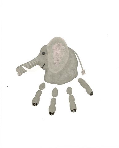 Um. YES. Hand Print Animals, Handprint Painting, Toddler Projects, Circus Crafts, Elephant Crafts, Preschool Projects, Bug Crafts, Footprint Art, Handprint Crafts