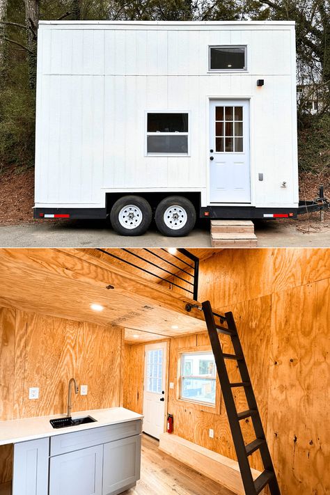 16ft Element is an Old-School Tiny House With Loft Bedroom House With Loft Bedroom, Tiny House With Loft, House With Loft, Tiny House Company, Tiny House Loft, Loft Bedroom, Loft House, Tiny House Interior, Tiny House Living