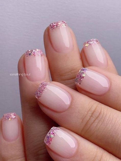 Birthday Day Nail Ideas, Pink French Tip Nails Valentines Day, Non Pink Valentines Nails, Valentine's French Tip Nail Designs, Valentines Nails Acrylic French Tips, Pink Chrome Nails Designs Short, Short French Tip Acrylic Nails Valentines, Valentines Day Nails For Kids, Valentines Nails For Kids