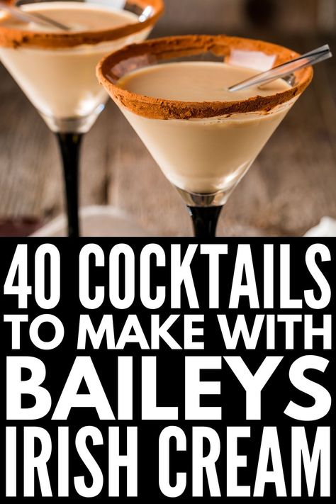 Bailies Irish Cream Drinks, Recipes Using Irish Cream Liquor, Irish Cream Liquor Drinks, Coctails Recipes Baileys, Bailies Irish Cream Recipes, Baileys Mixed Drinks, Irish Creme Recipes, Bailey Irish Cream Recipe, Carolans Irish Cream Recipes