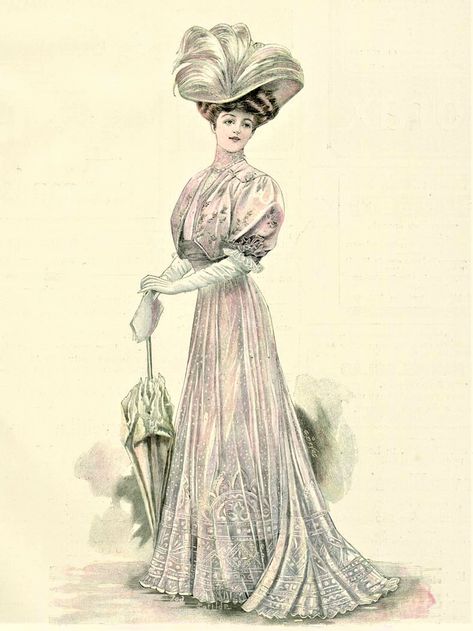 1909 Fashion Plate, 1900-1909 Fashion, 1900-1910 Fashion, 1900s Fashion Woman, 1900 Fashion Women, 1910 Fashion Plate, 1910s Fashion Women, 1905 Fashion, 1900 Fashion Plate