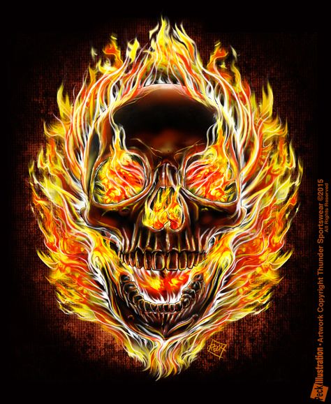 Skulls on Behance Fire Skull, Flaming Skull, Removable Wall Art, Skull Wallpaper, Ghost Rider, Skull Art, Neon Colors, Live Wallpapers, On Fire