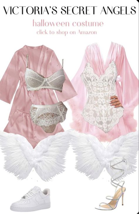 Victoria Secret Halloween Costume, Vs Angel Costume Halloween, Victoria Secret Costume, Vs Angel Costume, Victoria Secret Angel Costumes, Halloween Costume College, College Halloween Costume, Victoria Secret Angel, Angel Halloween Costumes