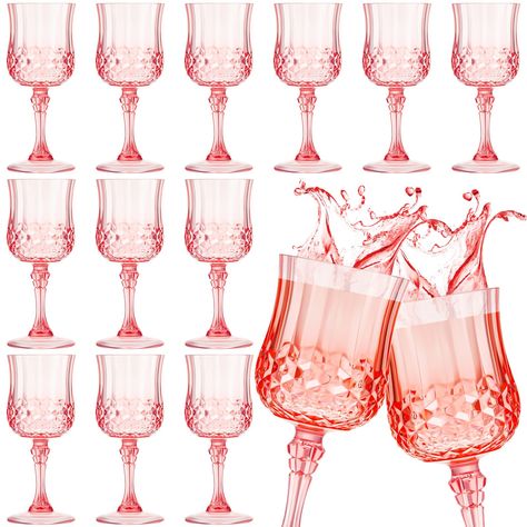 Decorated wine glasses