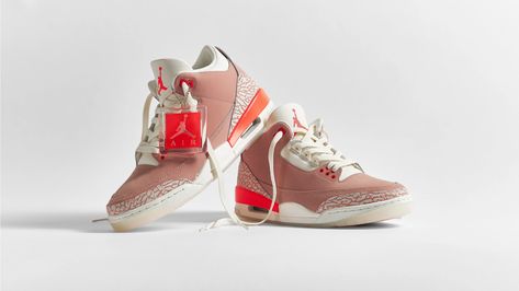 Jordan 3 Rust Pink, Jordan 3 Retro Rust Pink, Cute Outfits With Jordans, Jordan Iii, Pink Jordans, Jordan Retro 3, Tinker Hatfield, Jordan 9 Retro, Jordan 3 Retro