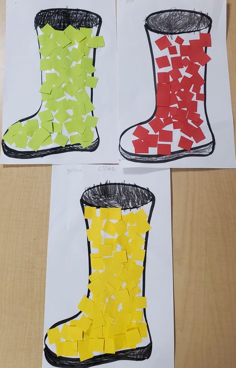 Rain Boots Craft, Pinecone Animals, Fun Fall Crafts For Kids, Preschool November, Leaf Rubbings, Rain Crafts, Shape Activities, Weather Crafts, Crafts Fall