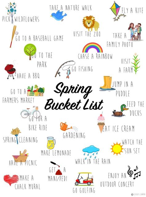 If you're looking for ideas for Spring, this Bucket List has got your back Spring Bucket List For Families, Spring Bucket List For Kids, Spring Bucket List Ideas, Spring Bucket List Aesthetic, Spring Bucket List For Adults, Spring Movies List, Spring Movies, Spring List, Spring Goals