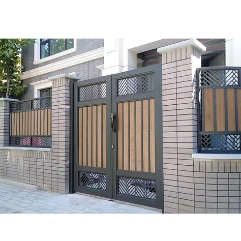 Modern Front Gate Design, Iron Main Gate Design, Contemporary Gates, Wall Partition Design, Grill Gate, Gate Wall Design, Grill Gate Design, Modern Gate, Grill Door Design