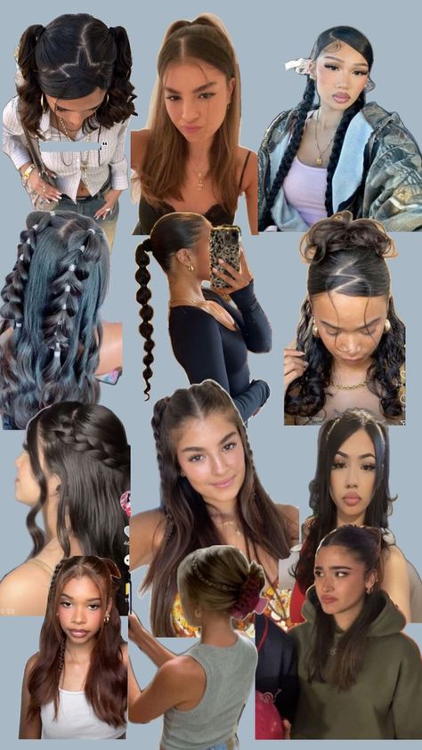 Hair Styles For Cheerleaders, Hair Styles For Latinas, Easy And Cute Hairstyles For School, College Hairstyles For Long Hair, Long To Short Haircut, 2024 Hair Trends For Women, 2024 Hair Trends, Quick Curly Hairstyles, Latina Hair